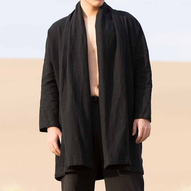 Chinese Style Casual Windbreaker Coat for Men