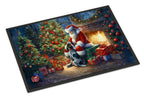 Bluetick Hound and Santa Claus Doormat