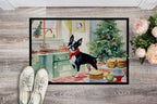Boston Terrier Christmas Cookies Doormat