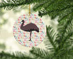 Emu Christmas Ceramic Ornament