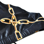 Men's Gold Chain Print Swim Briefs
