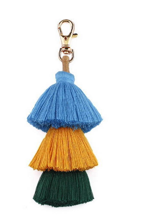 Multicolor Handmade Layered Tassel Keychain (Three Layers) | Accessory