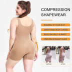 Plus Size Women's Sports Bodysuit with Waist Control