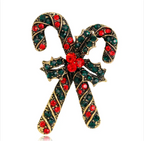 Fashion Bow Tie Wreath Brooch Christmas Gift