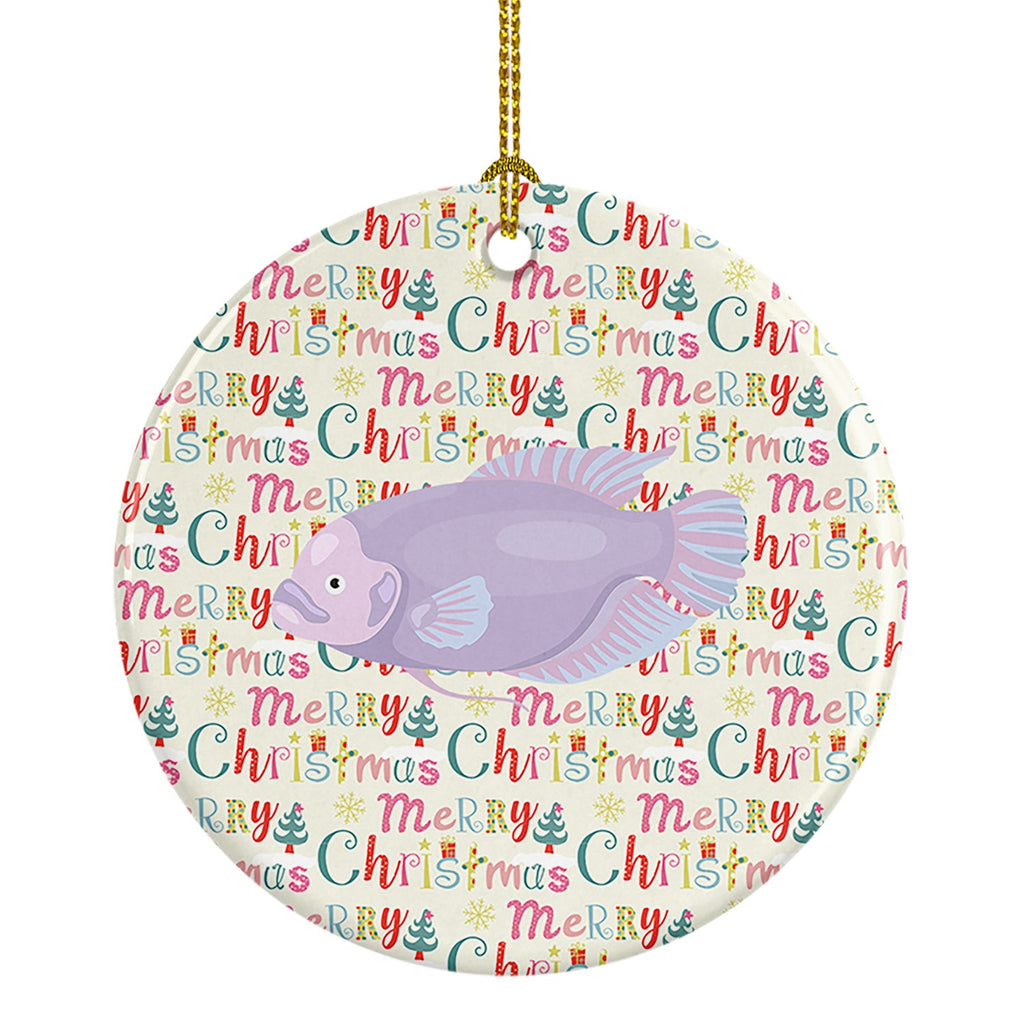 Giant Gourami Christmas Ceramic Ornament