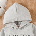 Children's Long Sleeve Cartoon Letter Print Hoodie | Streetwear