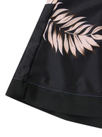 Plus Size Feather Halter V Neck Tankini Swimsuit 3XL