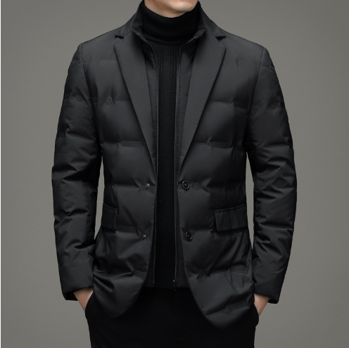 Rowan™ Premium Men's Parka Business Down Jacket (One Piece)