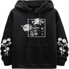 Rose Print Casual Sweatshirt | Streetwear