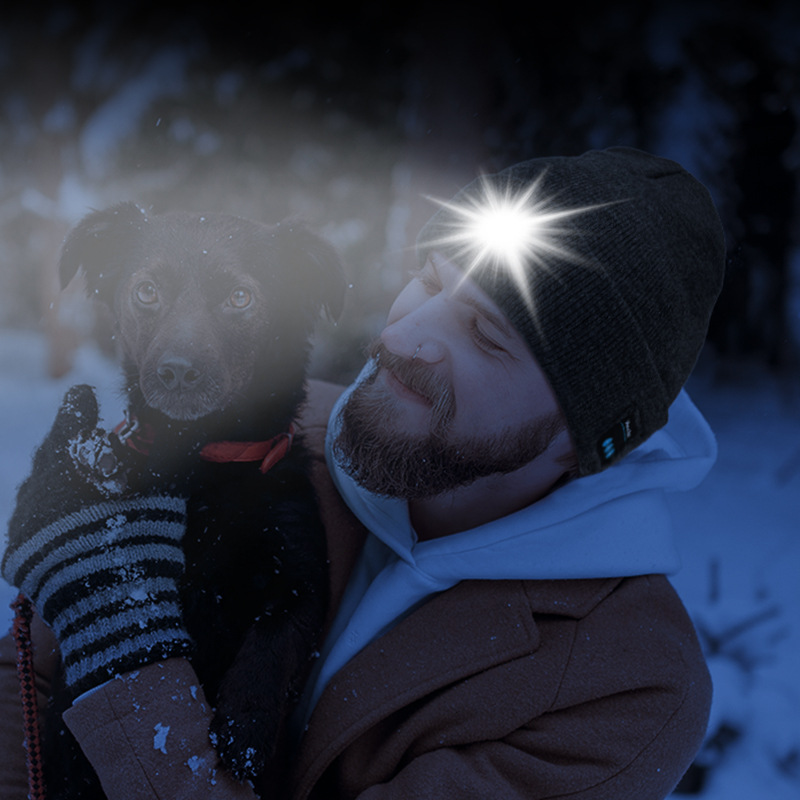 Illuminated Knit Hat | Embroidered Cap