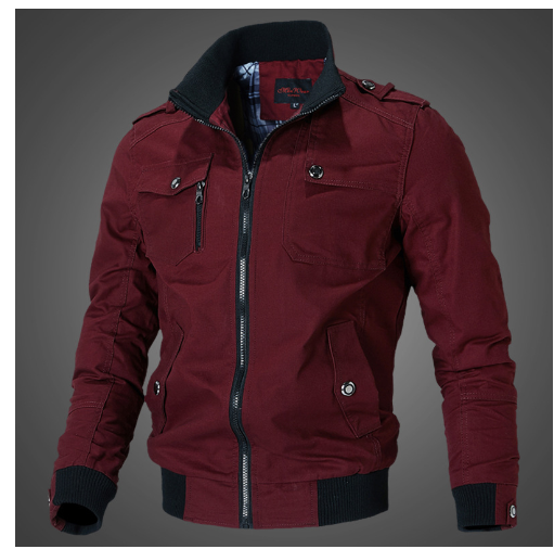 Noah Casual Bomber Jacket with High Collar (One Piece)