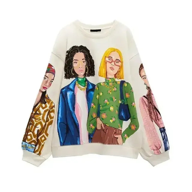 Sivatu Women's Fashion Hoodie with Print 2023 | Streetwear