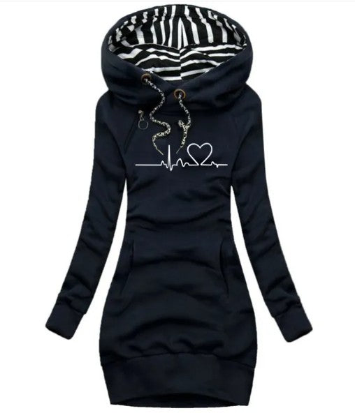 Long Sleeve Hoodie Dress | Streetwear