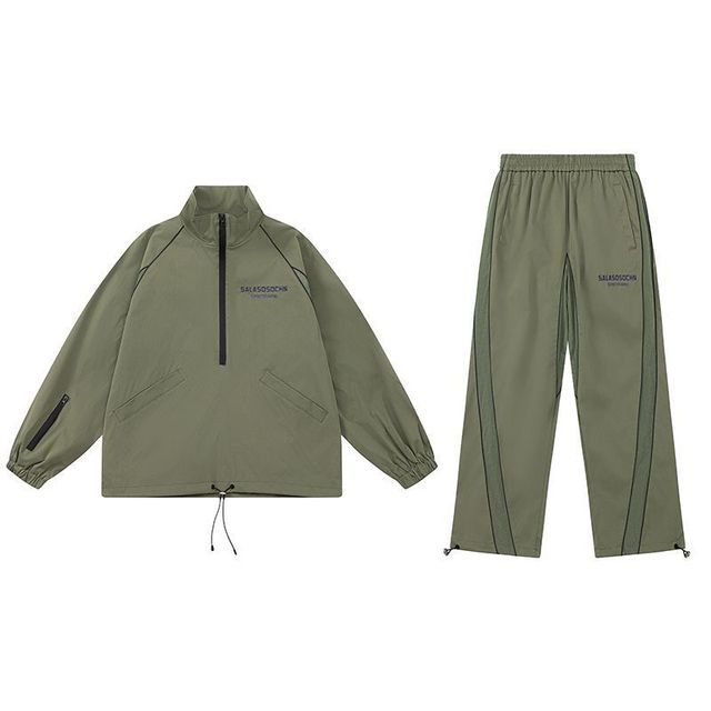 Trendy Reflective Stand Collar Pullover Jacket for Men | Streetwear