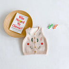 Embroidered Cotton Cardigan Baby Versatile Vest Jacket