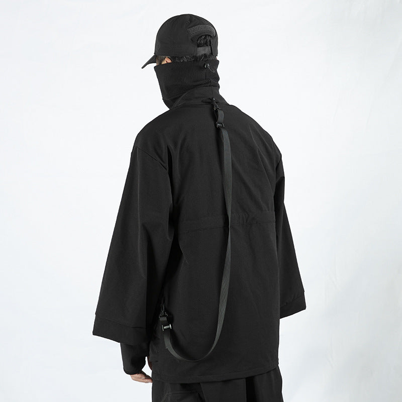 Loose Sleeve Cyberpunk Dark Trench Coat