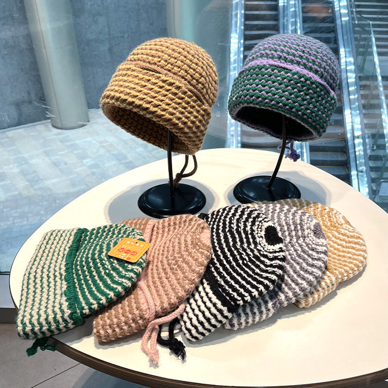 Personalized Fashion Knitting Wool Hat | Embroidered Cap