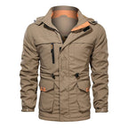 Hooded Workwear Jacket for Winter and Autumn Fashion
