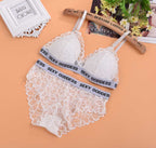 Guerreul Wireless Backless Lingerie Set with Panties