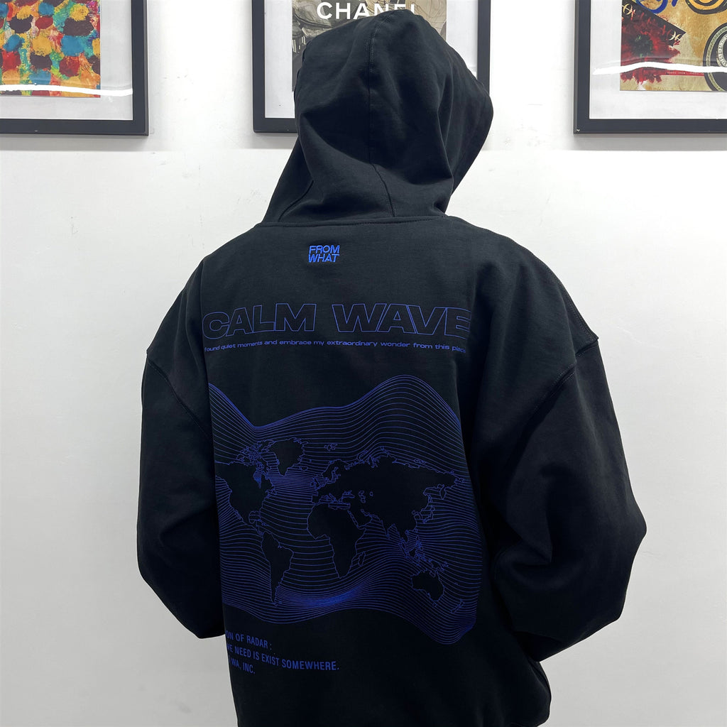 Men's Printed Hooded Sweater for Spring and Autumn
