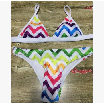 Rainbow Triangle Two-Piece Bikini Swimwear Set
