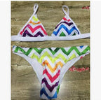 Rainbow Triangle Two-Piece Bikini Swimwear Set