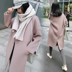 Loose Mid-Length Women's Wool Coat