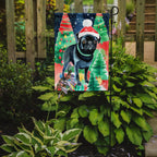Pug Christmas Garden Flag
