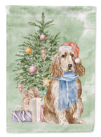 Cocker Spaniel English Tan Christmas Presents and Tree Garden Flag