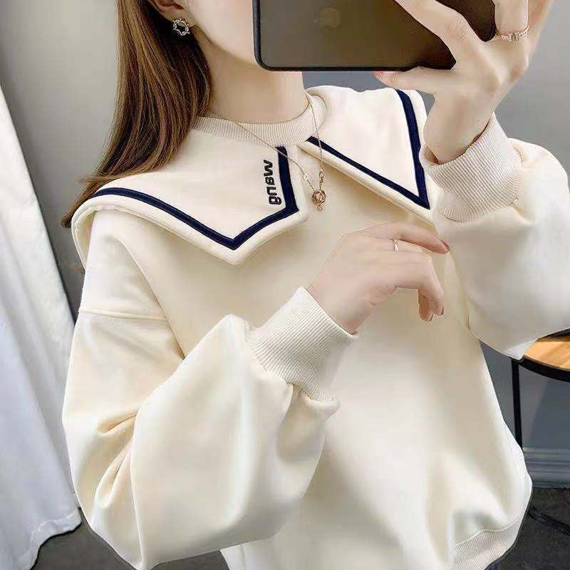 Women's Asymmetrical Embroidered Sweatshirt 2023 Autumn | Streetwear