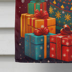 Golden Retriever Holiday Christmas House Flag