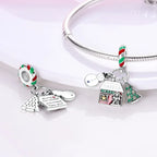Christmas Theme Pendant Copper Plating Silver