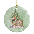 Boxer Puppy #2 Christmas Presents and Tree Ceramic Ornament
