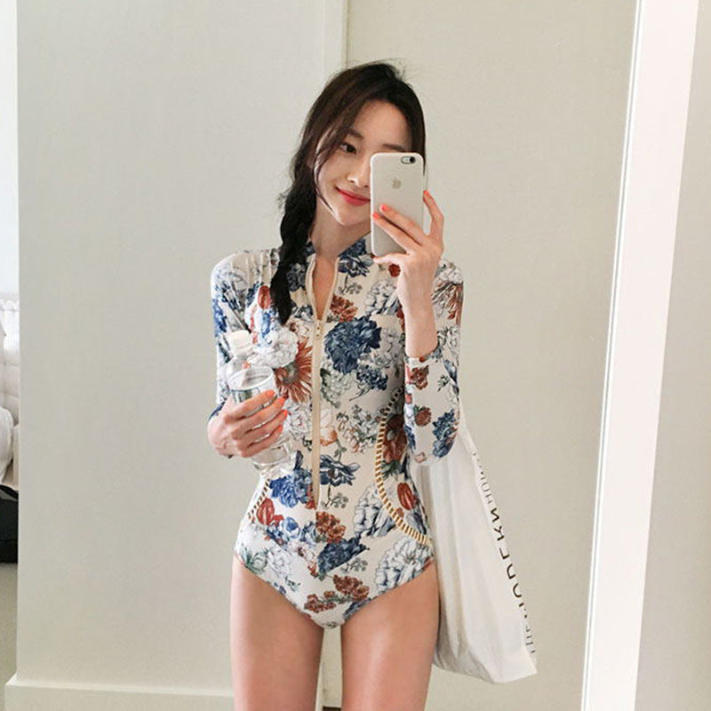 2020 New Korean Printed One-Piece Swimsuit (Slim Fit)