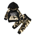 Boys Camouflage Sweater Set with Long Sleeves