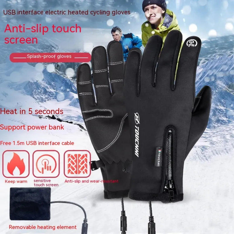 USB Heating Men's Gloves
