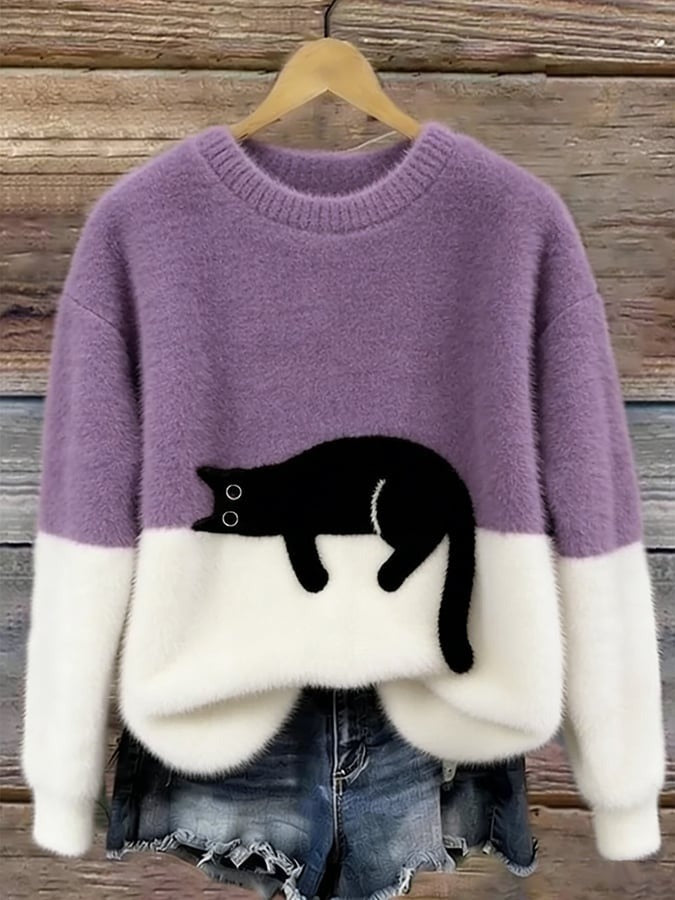 Women's Christmas Fleece Pullover Sweater | Streetwear