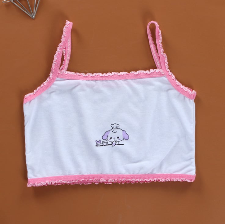 Girls Casual Cotton Sports Camisole Bra