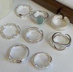 Cross Double Line Ring for Women