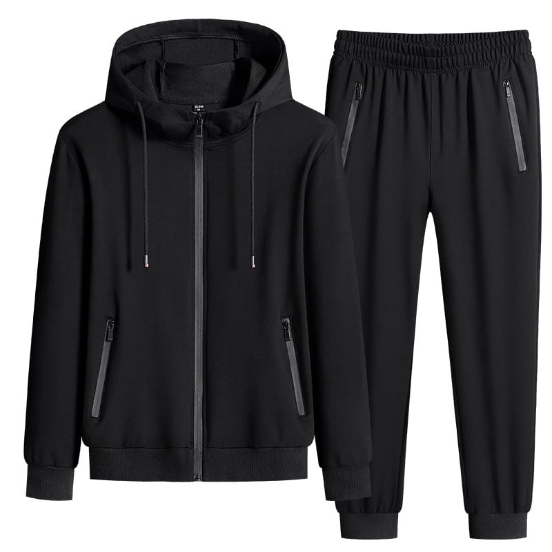 Plus Size Casual Sweater Trousers and Jacket for Couples