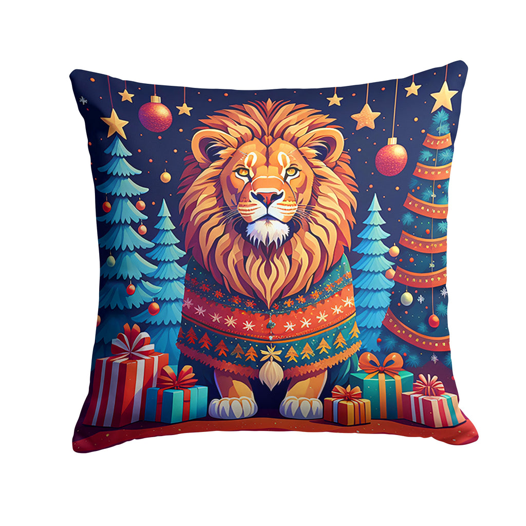 Lion Christmas Throw Pillow