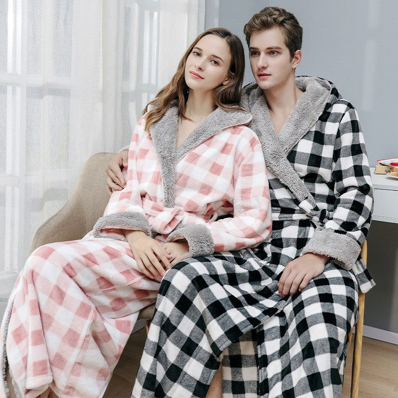 Extra Thick Nightgown for Autumn and Winter