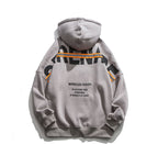 Men's Hooded Sweater with Fall Back Letter Design