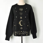 Embroidered Starry Sky Knit Sweater