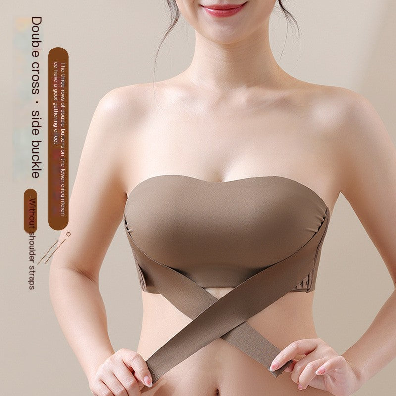 Strapless Bra Set for Small Chest with Anti-Slip Design