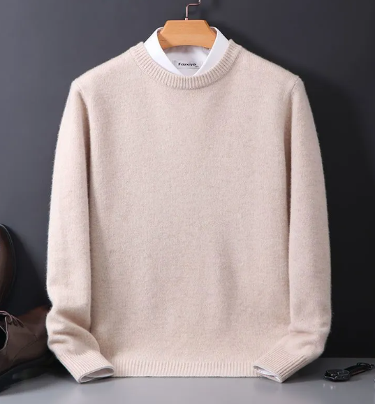 Men's Oversized Knit Round Neck Sweater