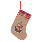 Linen Christmas Glow Shaped Socks
