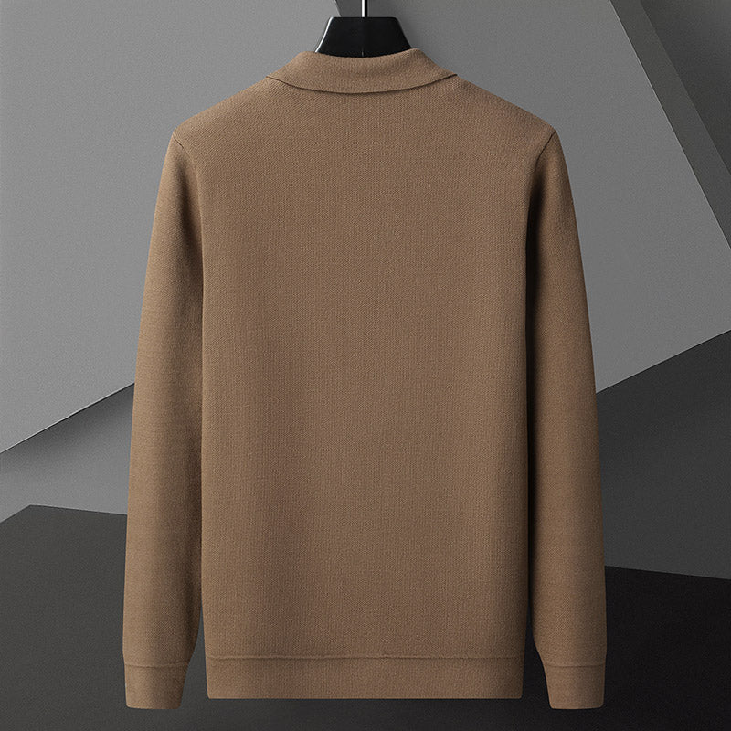 Trendy Men's Knitted Jacket - Korean Casual Cardigan