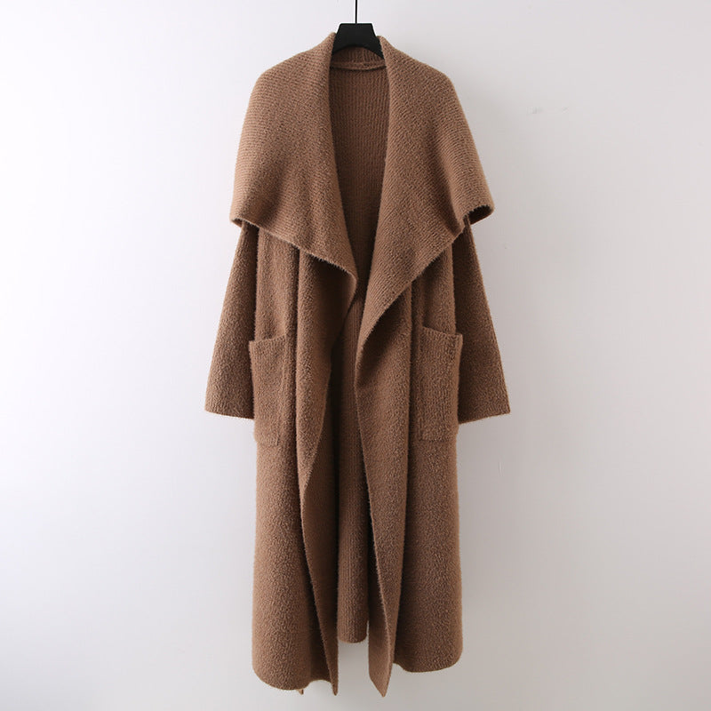 Trendy Women's Knitted Cardigan Coat