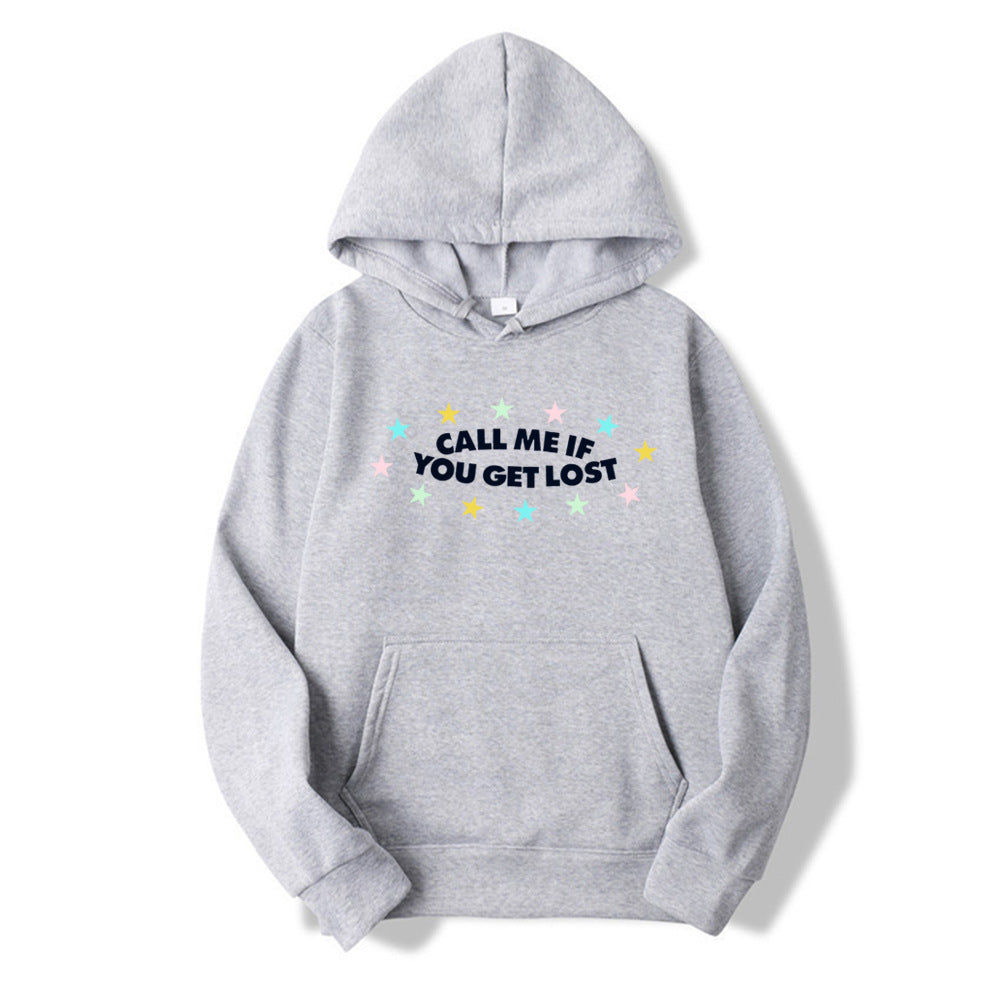 Korean Printed Long Sleeve Loose Hoodie Style | Streetwear
